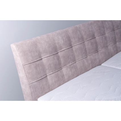 Aptrauktos lovos su saugojimo vieta be čiužinio VIOLET 180x200 cm smėlio