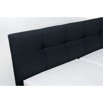 Aptrauktos lovos su saugykla be matracų MARIA 180x200 cm antracitas