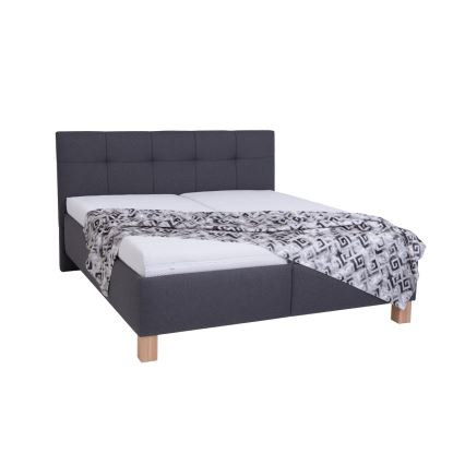 Aptrauktas lovos su saugykla be matraso MARIA 160x200 cm pilkas
