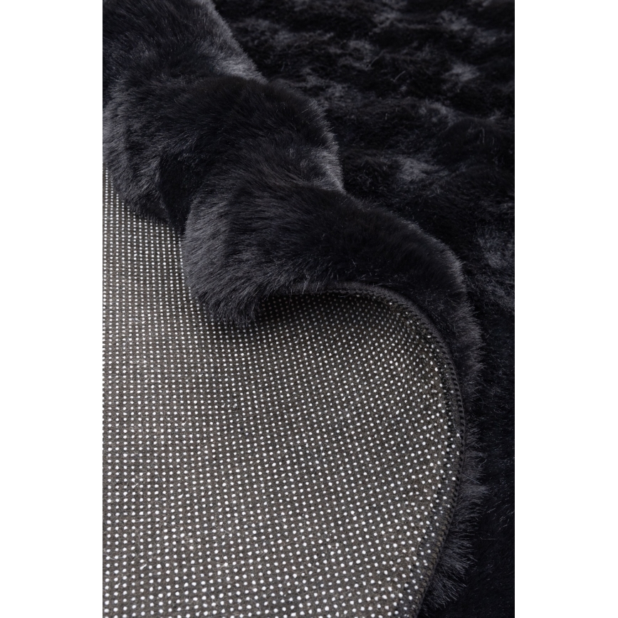 Apvalus kilimas RABBIT BUBBLE 160 cm juodas