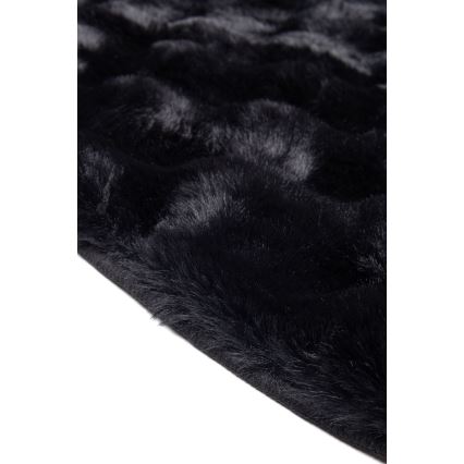 Apvalus kilimas RABBIT BUBBLE 160 cm juodas