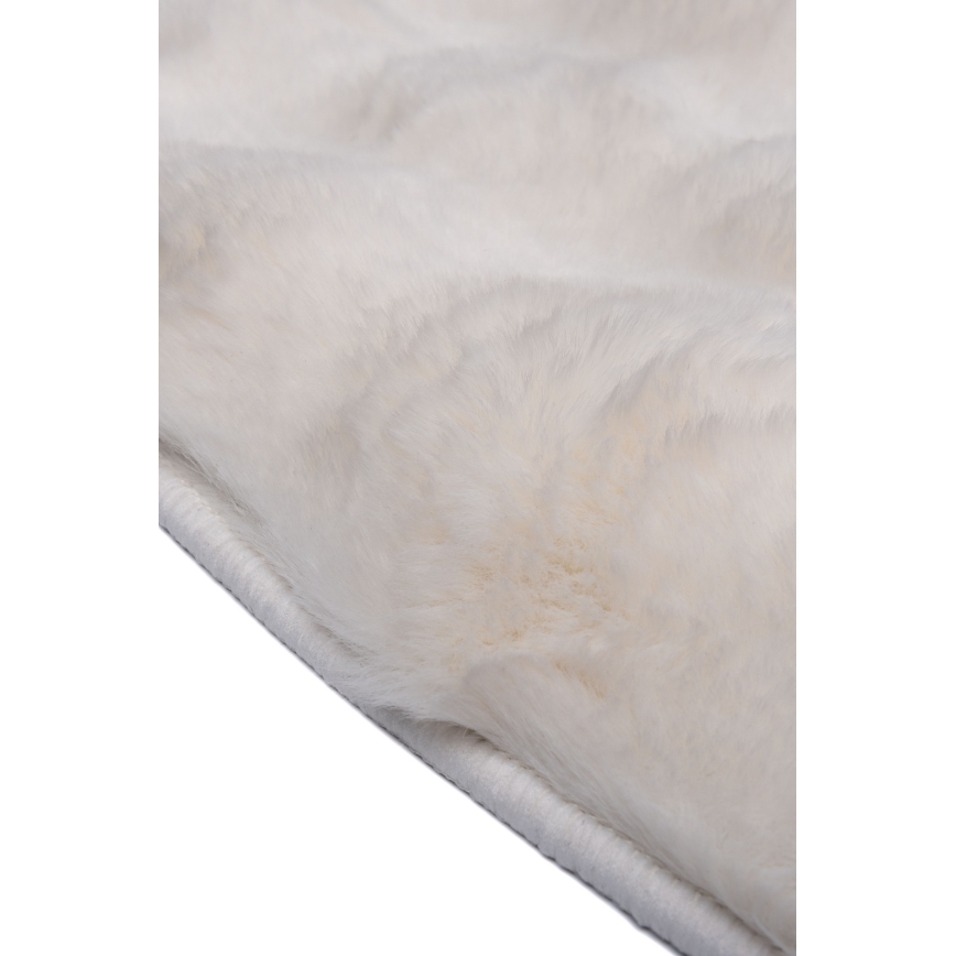 Apvalus kilimas RABBIT BUBBLE 160 cm kreminės spalvos