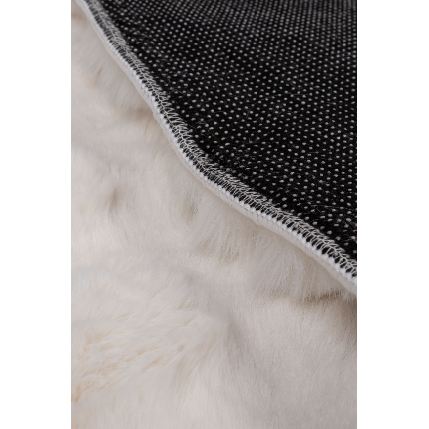 Apvalus kilimas RABBIT BUBBLE 160 cm kreminės spalvos