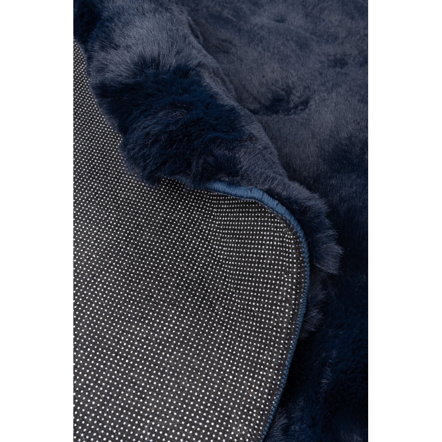 Apvalus kilimas RABBIT BUBBLE, 160 cm, mėlynas