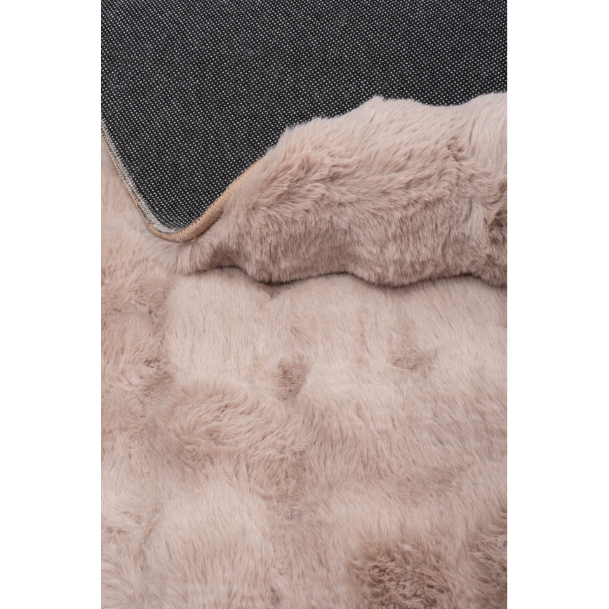 Apvalus kilimas RABBIT BUBBLE 160 cm smėlio spalvos