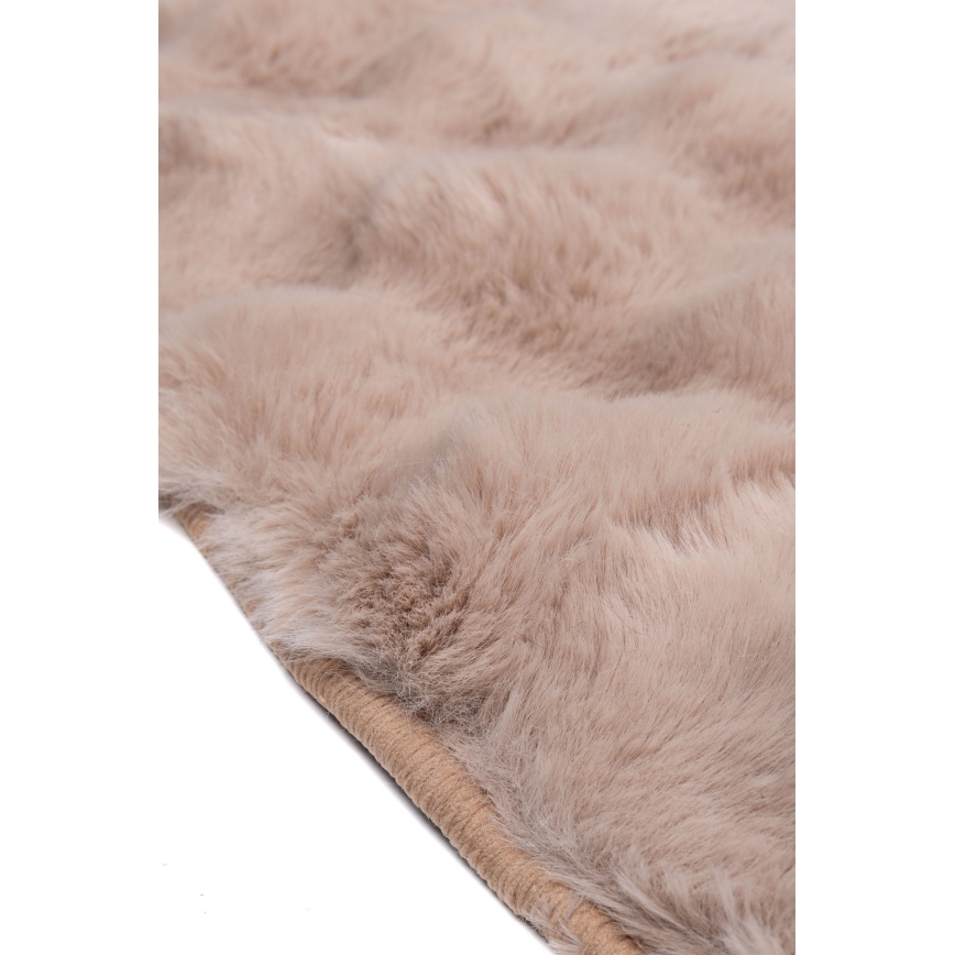 Apvalus kilimas RABBIT BUBBLE 160 cm smėlio spalvos