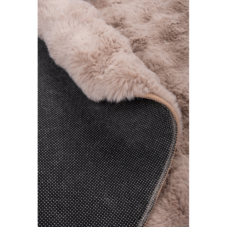 Apvalus kilimas RABBIT BUBBLE 160 cm smėlio spalvos