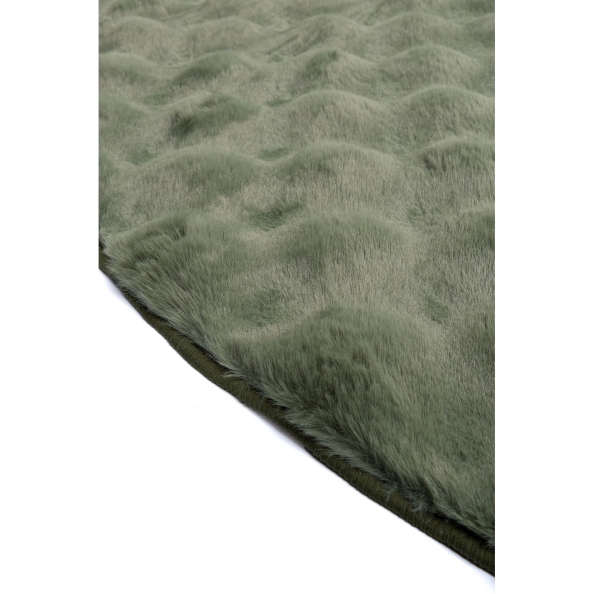 Apvalus kilimas RABBIT BUBBLE, 160 cm, žalias