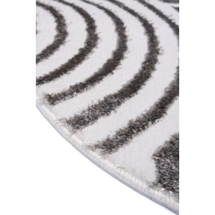 Apvalus kilimas SALAMANCA 100 cm pilka/balta