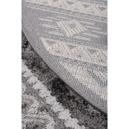 Apvalus lauko kilimas CHIARA 120 cm pilkas