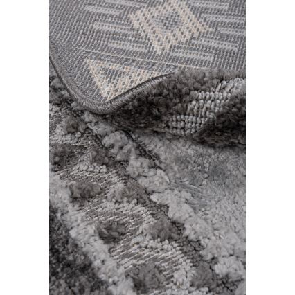 Apvalus lauko kilimas CHIARA 120 cm pilkas