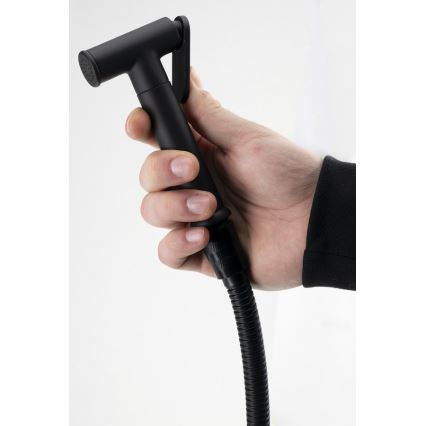 Aqualine - Bidė čiaupas su dušu, skirtas paslėptam montavimui matinė juoda