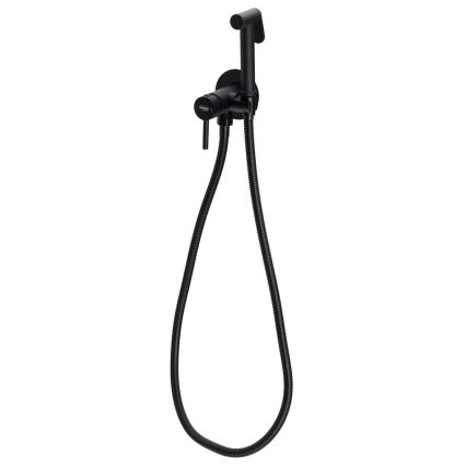 Aqualine - Bidė čiaupas su dušu, skirtas paslėptam montavimui matinė juoda