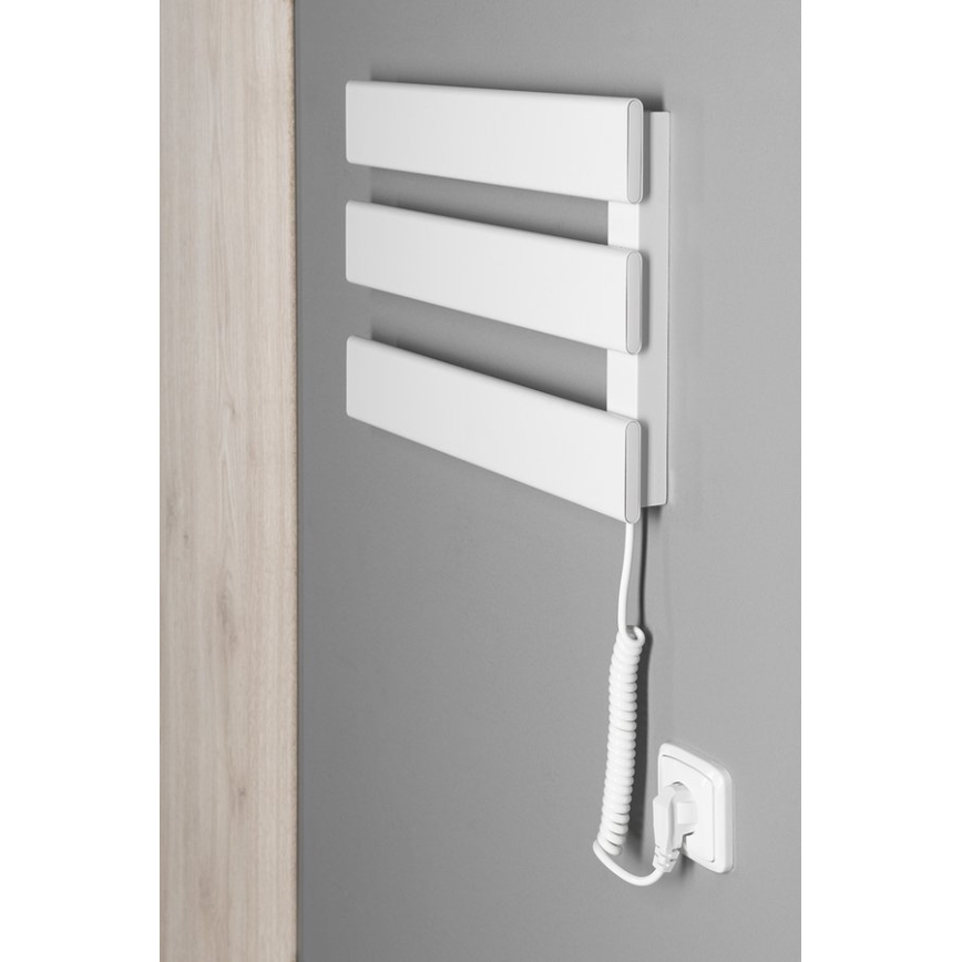 Aqualine - Elektrinis rankšluosčių džiovintuvas ELVIS 50W 46x34 cm balta