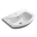 Aqualine - Įleidžiamas praustuvas ZERO 55x44 cm keramika/balta