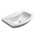 Aqualine - Įleidžiamas praustuvas ZERO 65x46 cm keramika/balta