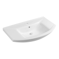Aqualine - Įmontuojamas praustuvas ZERO 86x50 cm keramika/balta
