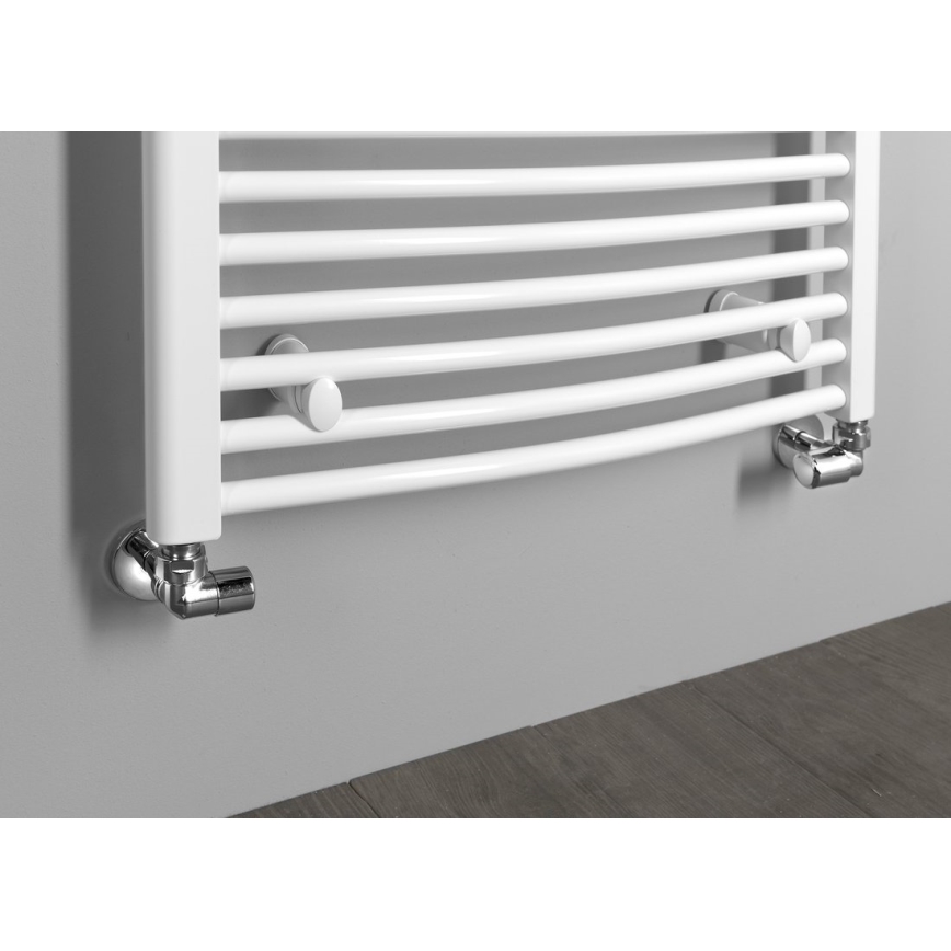 Aqualine - Kampinių vožtuvų jungiamasis komplektas FIRST dešinysis/blizgus chromas