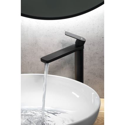 Aqualine - Praustuvo čiaupas DAPHNE 29 cm matinė juoda
