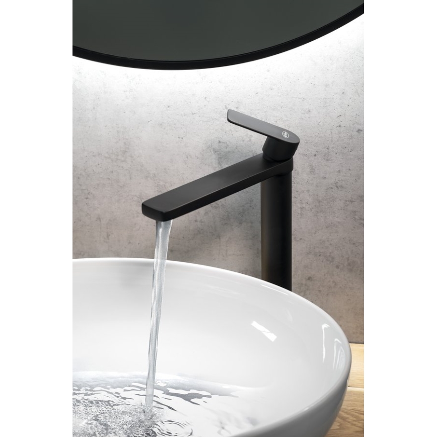 Aqualine - Praustuvo čiaupas DAPHNE 29 cm matinė juoda