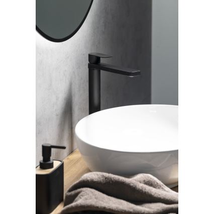 Aqualine - Praustuvo čiaupas DAPHNE 29 cm matinė juoda