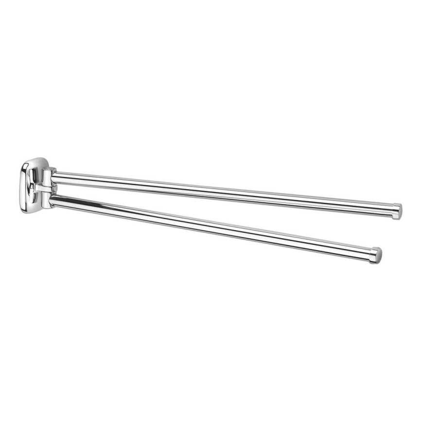 Aqualine - Sieninė pasukama rankšluosčių kabykla RUMBA 45 cm blizgus chromas