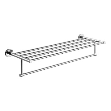 Aqualine - Sieninė rankšluosčių kabykla SAMBA 21x62,5 cm blizgus chromas