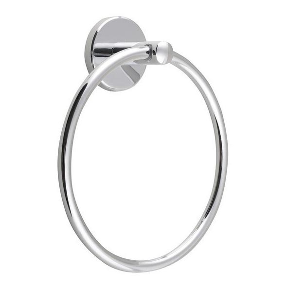 Aqualine - Sieninė rankšluosčių kabykla SAMBA diametras 15,5 cm blizgus chromas