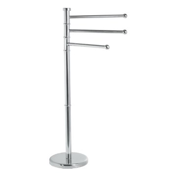 Aqualine - Stovas su rankšluosčių kabykla SAMBA 85,5 cm nerūdijantis/blizgus chromas