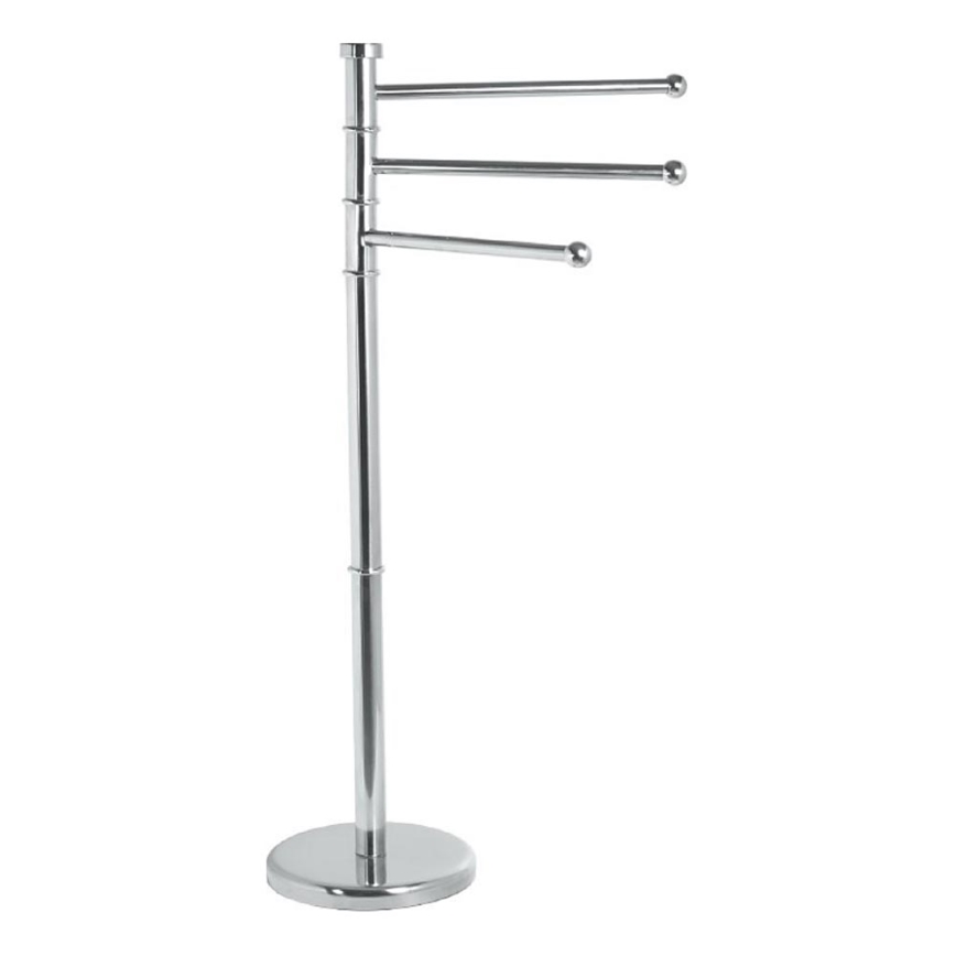 Aqualine - Stovas su rankšluosčių kabykla SAMBA 85,5 cm nerūdijantis/blizgus chromas
