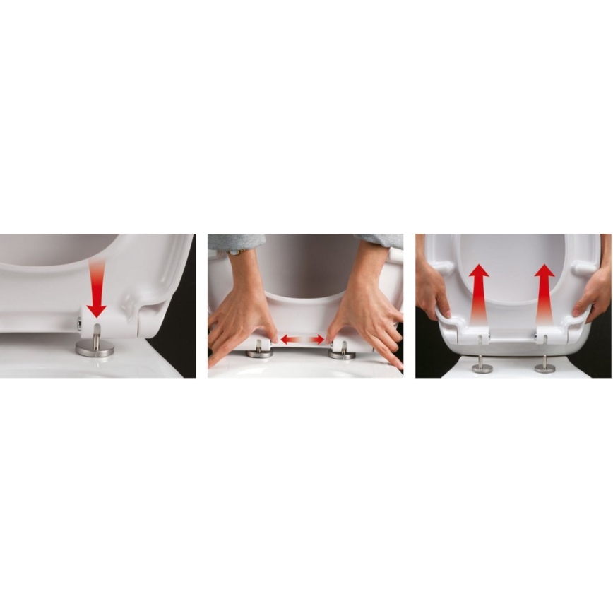 Aqualine - Tualeto dangtis SOFIA SoftClose balta