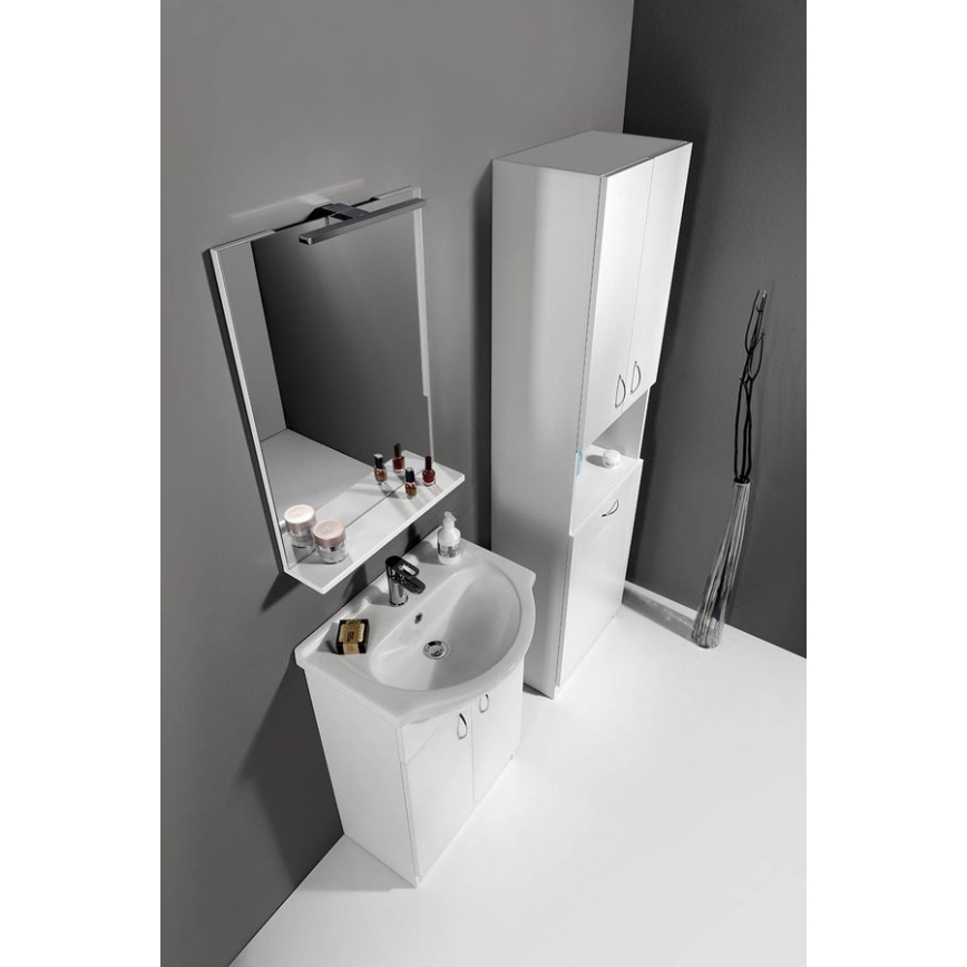 Aqualine - Veidrodis BETA 50x70 cm baltas