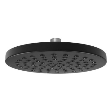 Aqualine - Viršutinis dušas diametras 20 cm matinė juoda