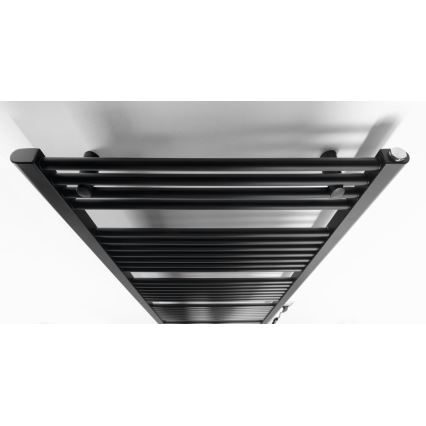 Aqualine - Vonios elektrinis radiatorius DIRECT-E 800W 168x60 cm matinė juoda