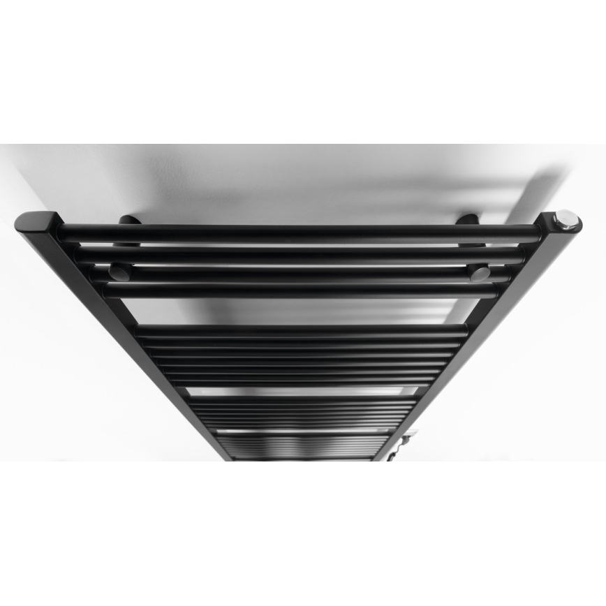 Aqualine - Vonios elektrinis radiatorius DIRECT-E 800W 168x60 cm matinė juoda