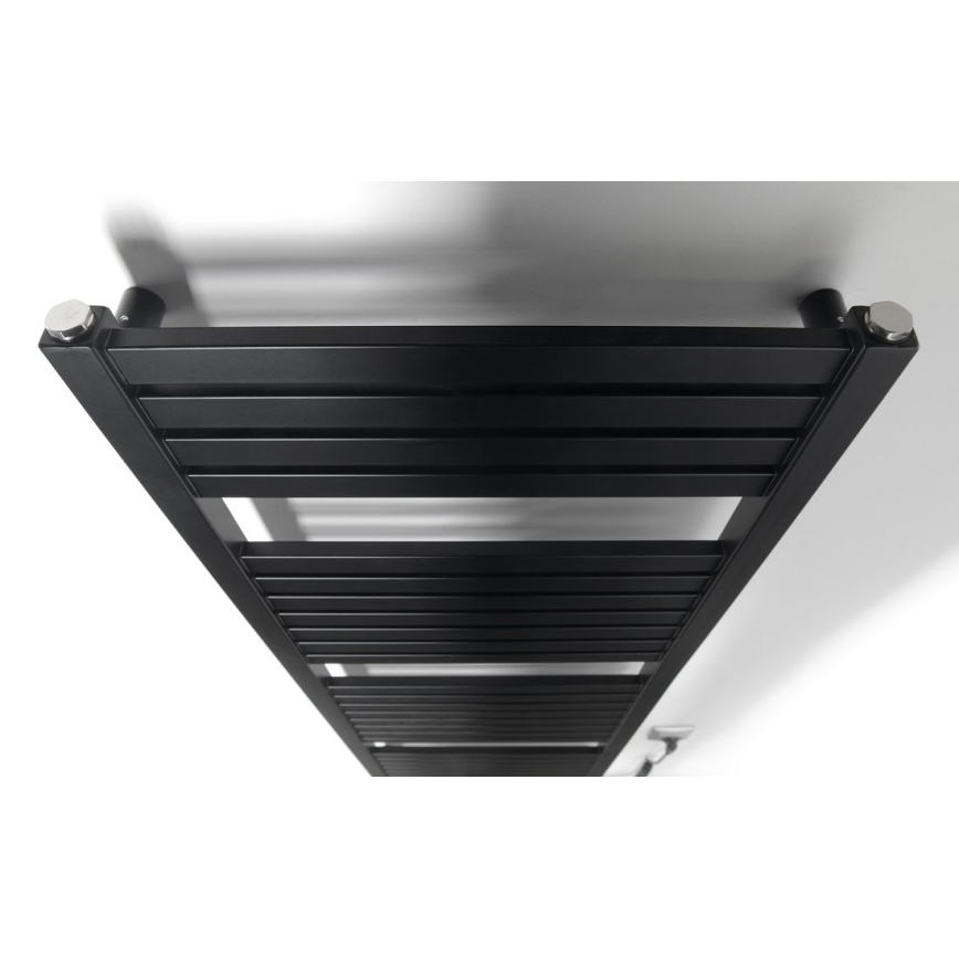 Aqualine - Vonios elektrinis radiatorius TONDI-E 500W 133x45 cm matinė juoda