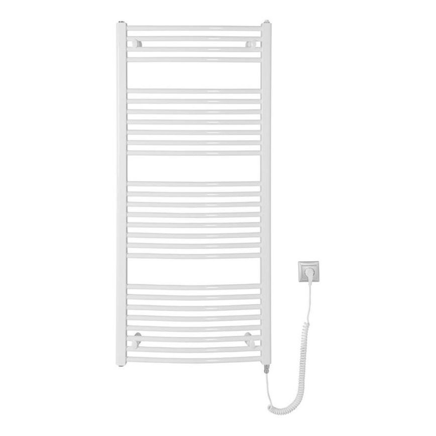 Aqualine - Vonios kambario elektra radiatorius ORBIT-E 600W/230V 132 cm balta apvalus