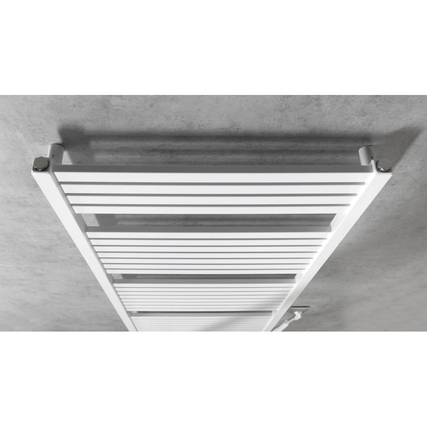 Aqualine - Vonios kambario elektra radiatorius TONDI-E 600W/230V 133 cm balta tiesus