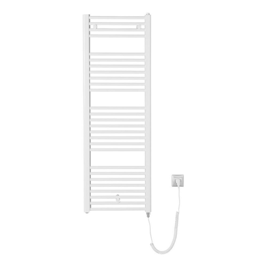 Aqualine - Vonios kambario elektrinis radiatorius DIRECT-E 400W/230V 132 cm baltas tiesus
