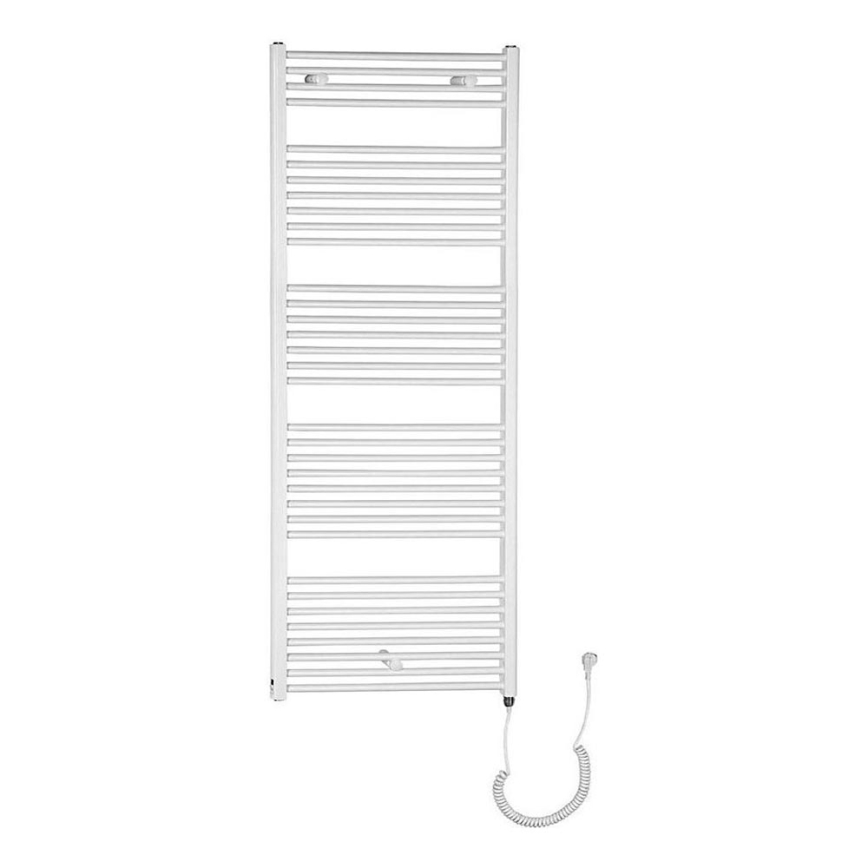 Aqualine - Vonios kambario elektrinis radiatorius DIRECT-E 800W/230V 168 cm baltas tiesus