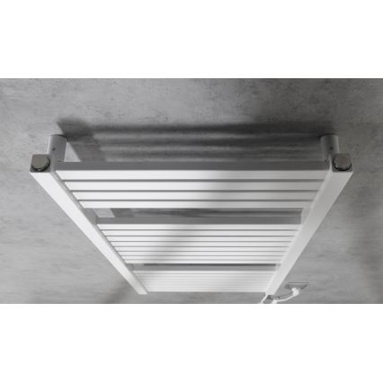 Aqualine - Vonios kambario elektrinis radiatorius TONDI-E 300W/230V 97 cm balta tiesus