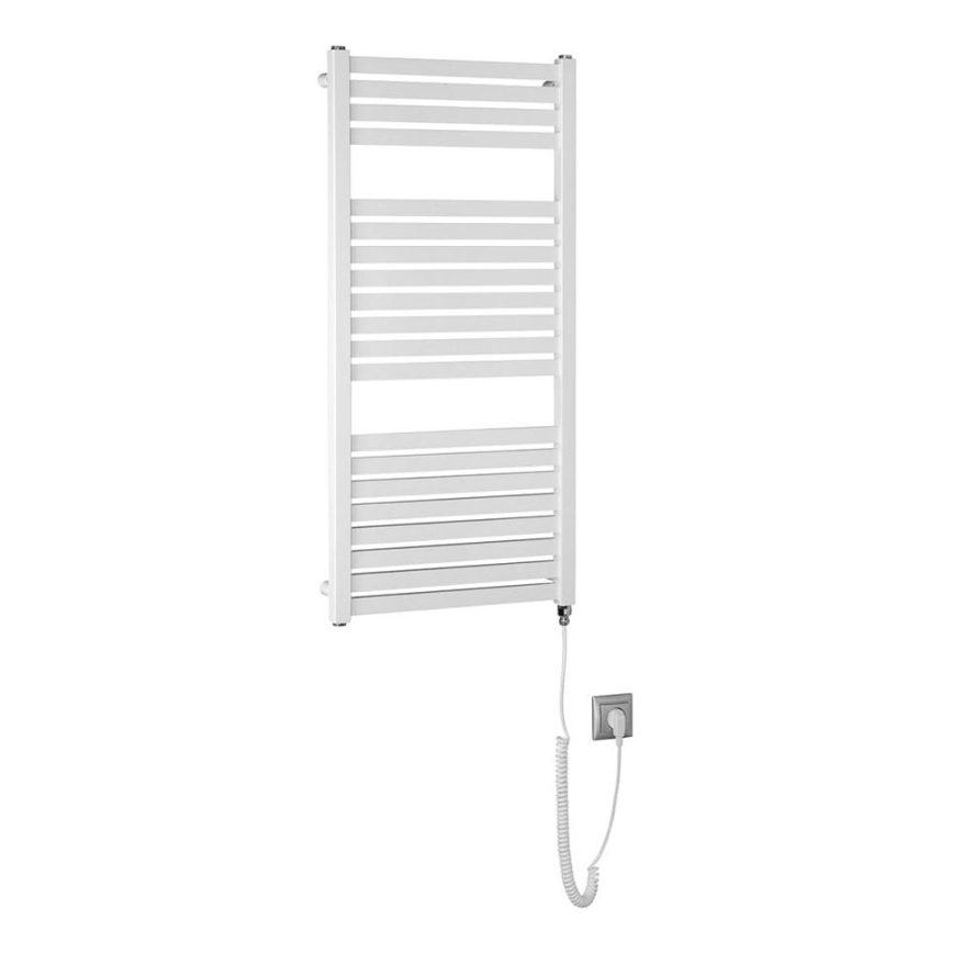 Aqualine - Vonios kambario elektrinis radiatorius TONDI-E 300W/230V 97 cm balta tiesus