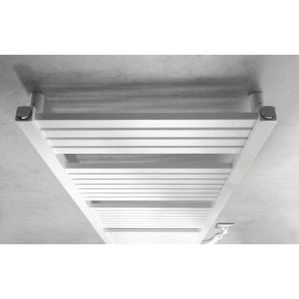 Aqualine - Vonios kambario elektrinis radiatorius TONDI-E 500W/230V 133 cm baltas tiesus