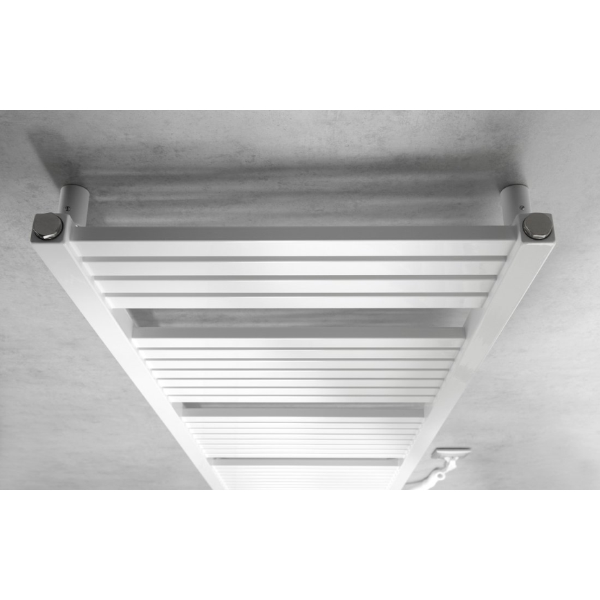 Aqualine - Vonios kambario elektrinis radiatorius TONDI-E 500W/230V 133 cm baltas tiesus