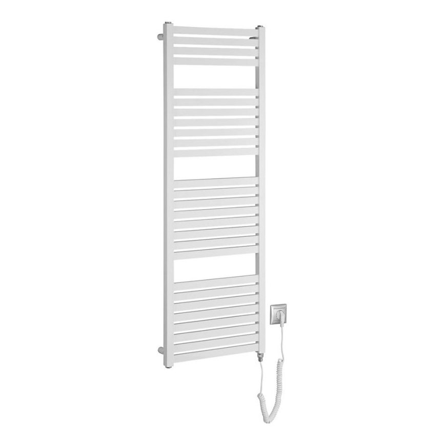 Aqualine - Vonios kambario elektrinis radiatorius TONDI-E 500W/230V 133 cm baltas tiesus