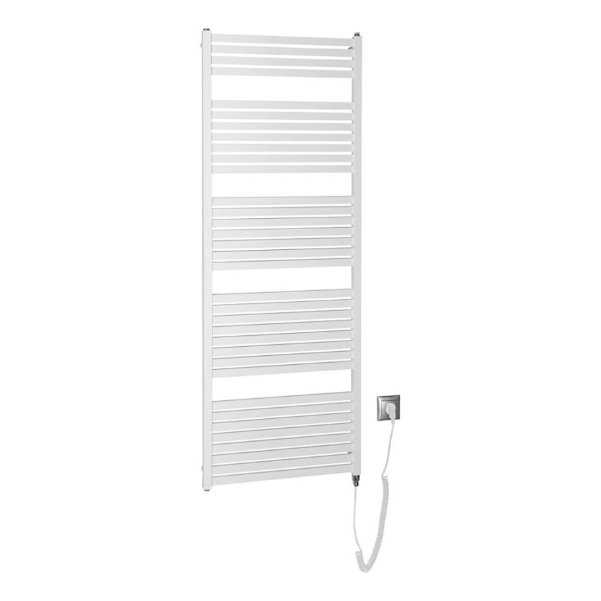 Aqualine - Vonios kambario elektrinis radiatorius TONDI-E 800W/230V 169 cm baltas tiesus