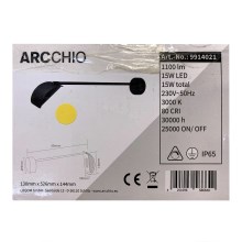Arcchio - LED sieninis lauko šviestuvas GRAYSON LED/15W/230V IP65