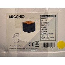Archchio - LED Sieninis lauko šviestuvas ALIMA LED/8W/230V IP44