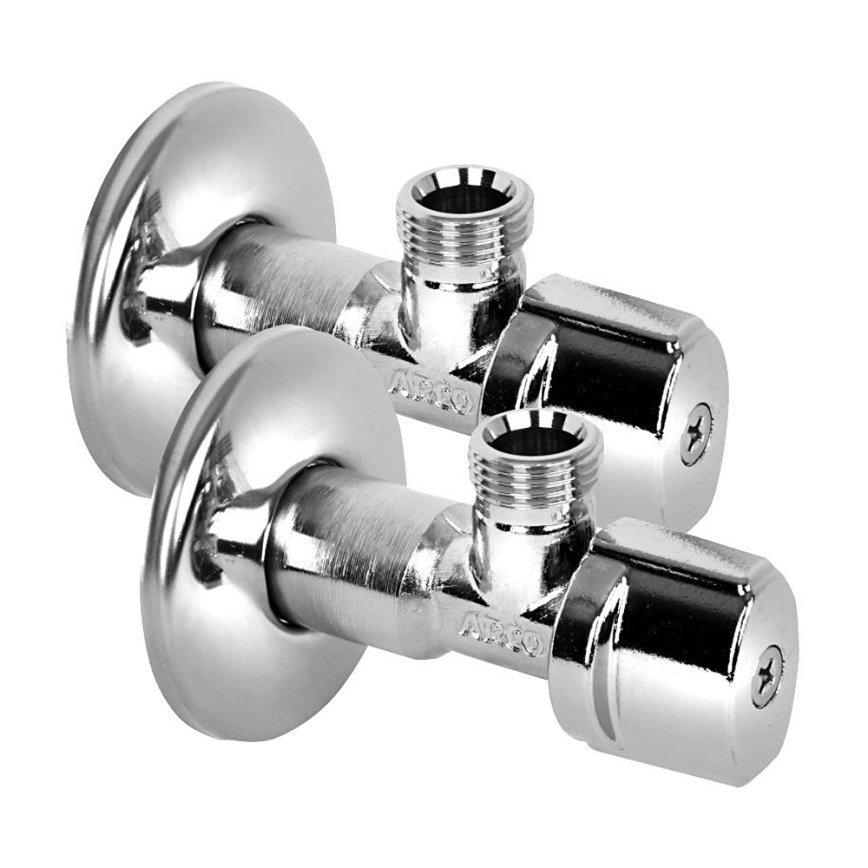 Arco - Kampinis vožtuvas ARCO A-80, 2 vnt., blizgus chromas