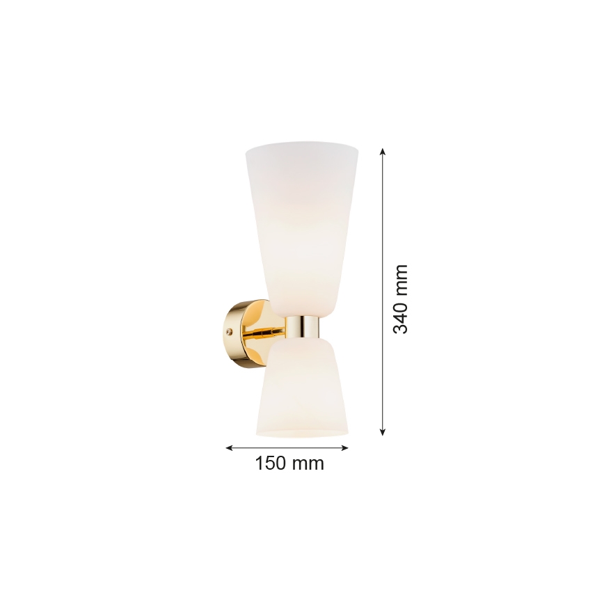 Argon 1034 - Sieninis šviestuvas RENO 2xE14/7W/230V